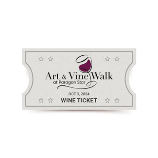 Art and Vine Walk Wine Ticket. Must 21 or older to purchase.