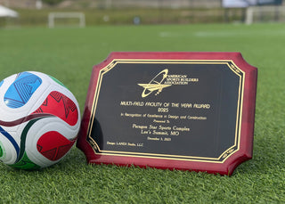 Image of the American Sports Builders Association award.