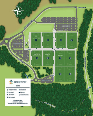 Paragon Star Sports Complex Map