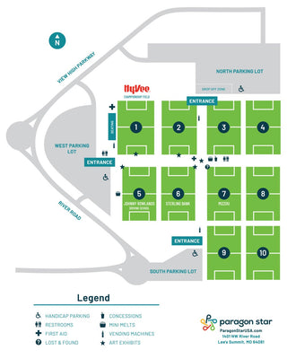 Paragon Star Sports Complex Map