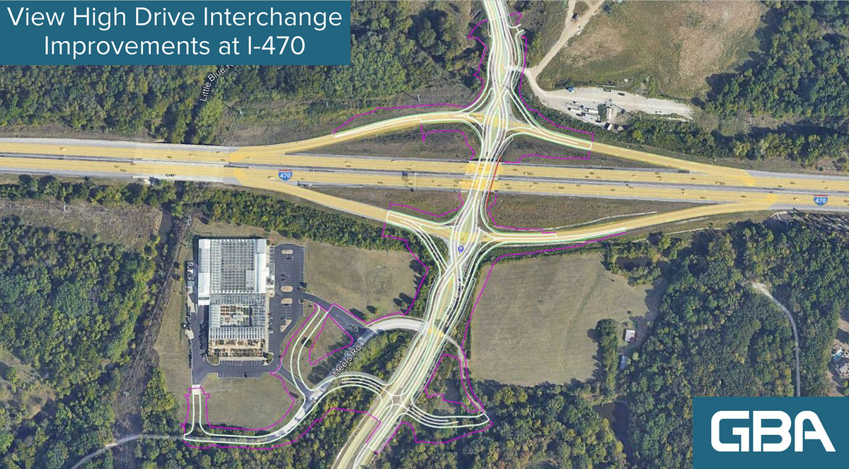 Interasection Drive I-470 & View High Drive Diverging Diamond Intersection (DDI) Update ...